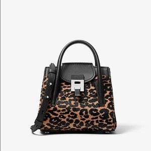 Michael Kors Collection Bancroft Leopard Satchel